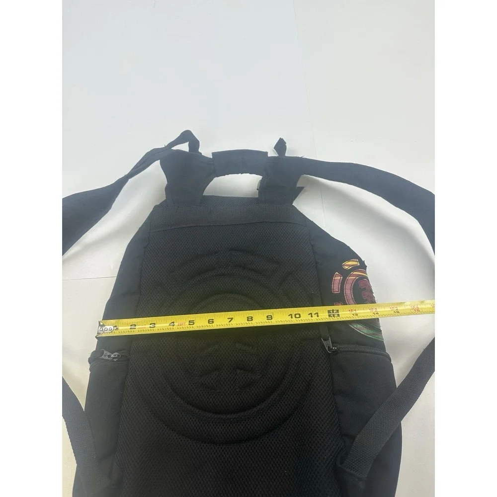 Element Black Mohave Skateboard Backpack Bag Rasta Logo